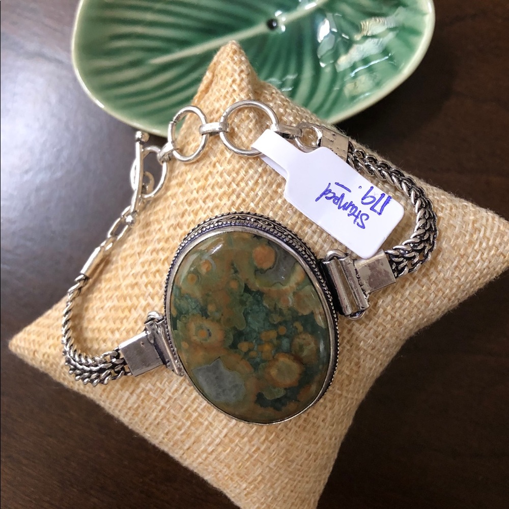 Rich Genuine Gemstone Bracelet 🔥🔥.925 - Picture 3 of 3